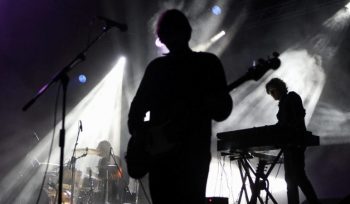 Artistas en un concierto